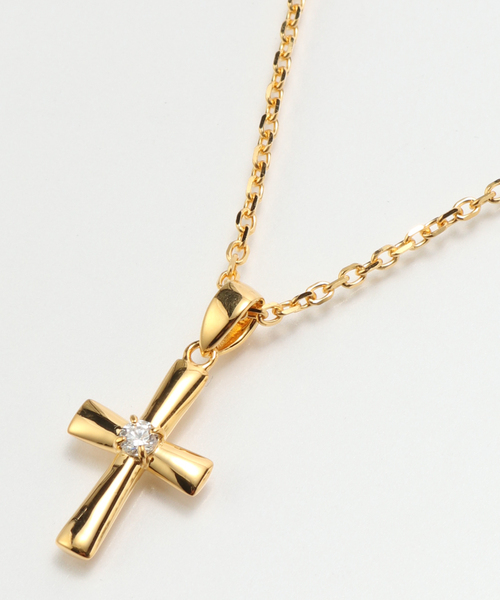 PULP/417EDIFICE(パルプフォーワンセブンエディフィス)の「SHRINE / シュライン CROSS NECKLACE GOLD SNL01-02(ネックレス・メンズ・ゴールド・FREE)」の5枚目の写真