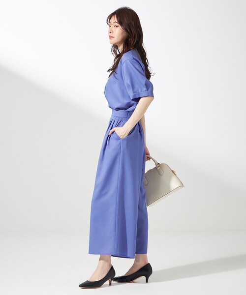 ANY SIS(エニィスィス)の「スムージーポリエステルタックフレア パンツ(その他パンツ・レディース・ネイビー系/ライトグリーン系9/レッド系/ダークブラウン系9/ダルブルー系・0)」の18枚目の写真