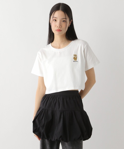 Heather(ヘザー)の「【TeddyBear/テディベア】刺繍ロゴTEE 452635(Tシャツ/カットソー・レディース・オフホワイト/レッド/ネイビー・FREE)」の3枚目の写真