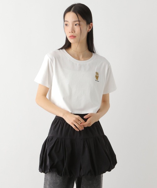 Heather(ヘザー)の「【TeddyBear/テディベア】刺繍ロゴTEE 452635(Tシャツ/カットソー・レディース・オフホワイト/レッド/ネイビー・FREE)」の8枚目の写真