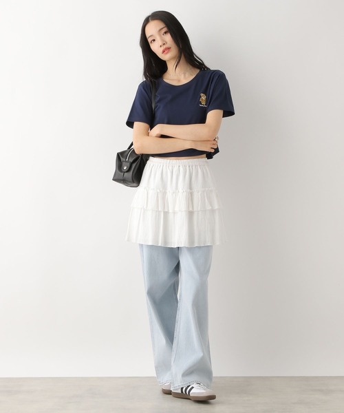Heather(ヘザー)の「【TeddyBear/テディベア】刺繍ロゴTEE 452635(Tシャツ/カットソー・レディース・オフホワイト/レッド/ネイビー・FREE)」の16枚目の写真