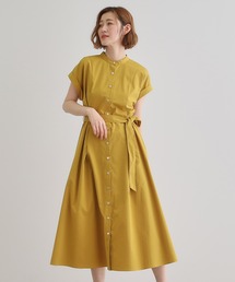 ナチュラルクチュール ロングワンピース マスタード色