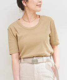 B.C STOCK | ウォッシャブル / 接触冷感 / C/PEフライスUネックTEE(Tシャツ/カットソー)