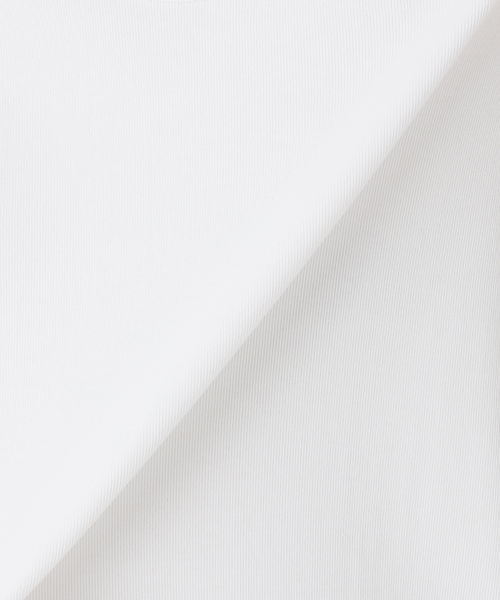 B.C STOCK（ベーセーストック）の「ウォッシャブル / 接触冷感 / C/PEフライスUネックTEE（Tシャツ/カットソー・レディース・キャメル/ブラック/ホワイト・FREE）」の13枚目の写真