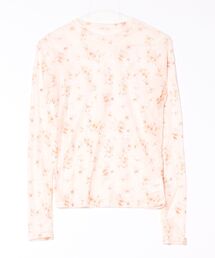 小花柄ストレッチシアートップス