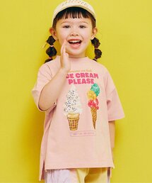 p.premier | どっちもちょーだいアイスグラフィック半袖Tシャツ(Tシャツ/カットソー)