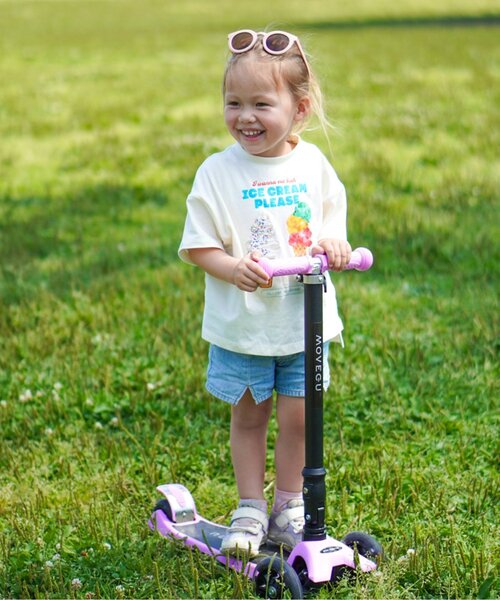 p.premier（ピードットプルミエ）の「【再入荷】どっちもちょーだいアイスグラフィック半袖Tシャツ（Tシャツ/カットソー・キッズ・オフホワイト/ミント/オレンジ/キャメル/ピンク・80/90/100/110/120/130/140）」の18枚目の写真