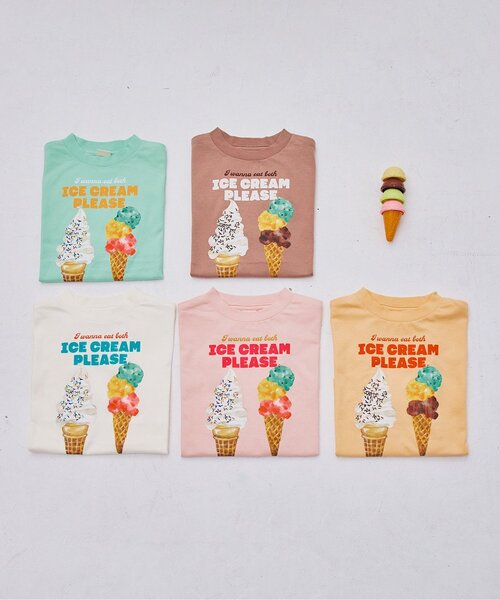 再入荷】どっちもちょーだいアイスグラフィック半袖Tシャツ（Tシャツ
