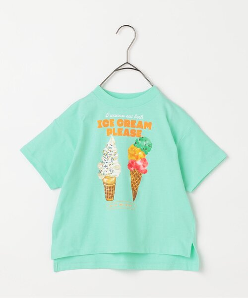 再入荷どっちもちょーだいアイスグラフィック半袖Tシャツ(Tシャツ