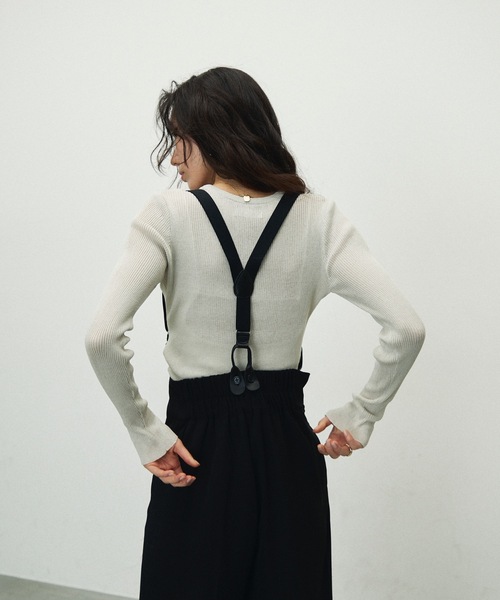 セール】High Waist Suspender Pants / ハイウエスト