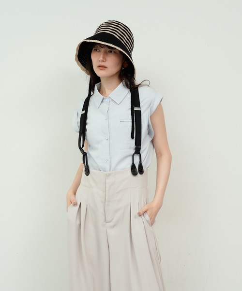 セール】High Waist Suspender Pants / ハイウエスト