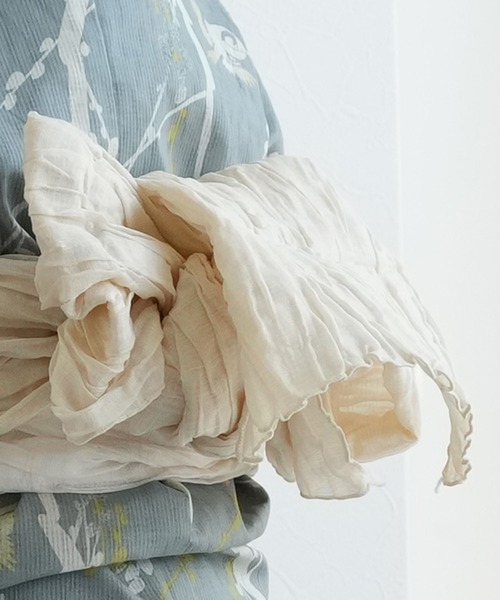 utatane(ウタタネ)の「キッズ浴衣3点セット ひよこ商店 浅葱鼠に飛び回る雀(浴衣・キッズ・ブルーグレー・100cm/110cm/120cm/130cm)」の14枚目の写真