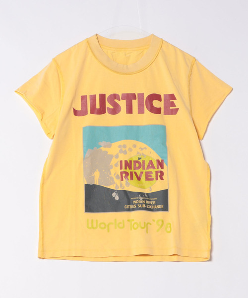 tシャツ JUSTICE プリントTシャツ　　＠ レディース JUSTICEプリントTシャツ | AND ON JIONE STORE（アンドオン