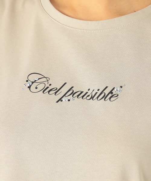 ビジューロゴTシャツ（Tシャツ/カットソー）｜GALLORIA