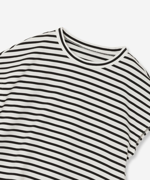 R-ISM(リズム)の「【接触冷感・UVカット】タフタコンビボーダーカットソー(Tシャツ/カットソー・レディース・ブルー/ブラック・4)」の11枚目の写真