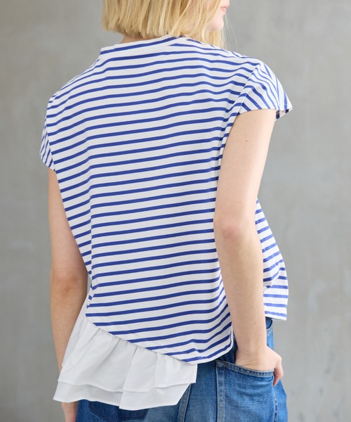 R-ISM(リズム)の「【接触冷感・UVカット】タフタコンビボーダーカットソー(Tシャツ/カットソー・レディース・ブルー/ブラック・4)」の20枚目の写真