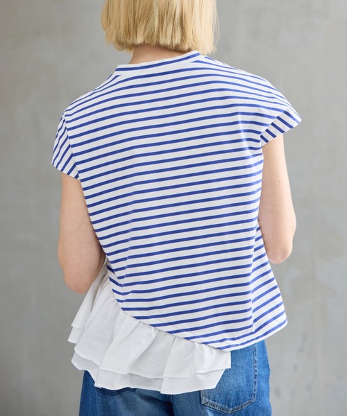 R-ISM(リズム)の「【接触冷感・UVカット】タフタコンビボーダーカットソー(Tシャツ/カットソー・レディース・ブルー/ブラック・4)」の21枚目の写真