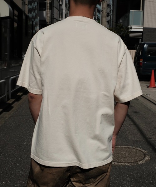 TOWNCRAFT（タウンクラフト）の「PENNEY'S ぺニーズ / VINTAGE WASH HEAVY OZ RELAX TEE（Tシャツ/カットソー・メンズ・ライトブルー/スミクロ/クリーム/ブラック/ナチュラル・LARGE/X-LARGE/MEDIUM）」の16枚目の写真