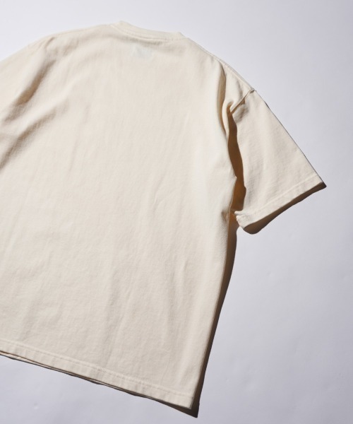 TOWNCRAFT（タウンクラフト）の「PENNEY'S ぺニーズ / VINTAGE WASH HEAVY OZ RELAX TEE（Tシャツ/カットソー・メンズ・ライトブルー/スミクロ/クリーム/ブラック/ナチュラル・LARGE/X-LARGE/MEDIUM）」の12枚目の写真