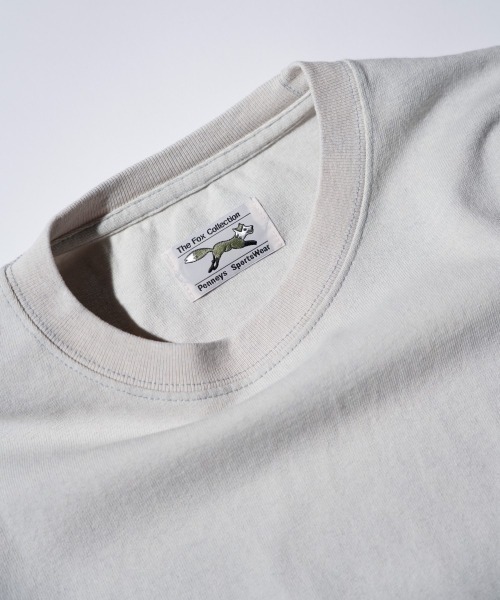 TOWNCRAFT（タウンクラフト）の「PENNEY'S ぺニーズ / VINTAGE WASH HEAVY OZ RELAX TEE（Tシャツ/カットソー・メンズ・ライトブルー/スミクロ/クリーム/ブラック/ナチュラル・LARGE/X-LARGE/MEDIUM）」の10枚目の写真