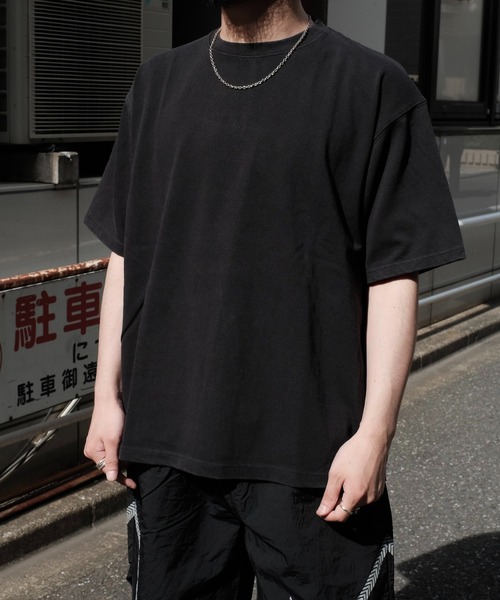 TOWNCRAFT（タウンクラフト）の「PENNEY'S ぺニーズ / VINTAGE WASH HEAVY OZ RELAX TEE（Tシャツ/カットソー・メンズ・ライトブルー/スミクロ/クリーム/ブラック/ナチュラル・LARGE/X-LARGE/MEDIUM）」の6枚目の写真