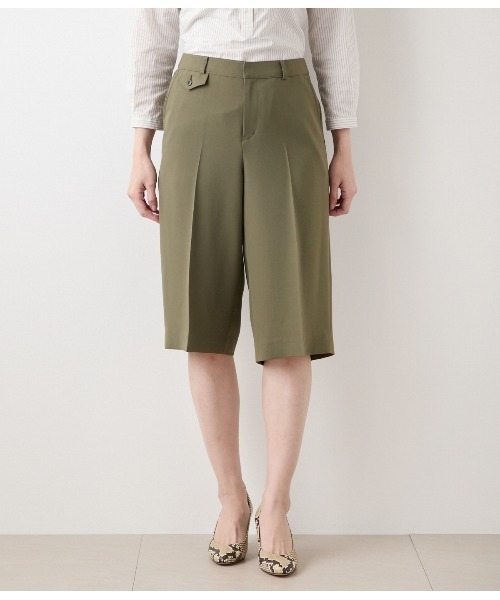 NEWYORKER(ニューヨーカー)の「【ストレッチ】マットクロス ハーフパンツ(その他パンツ・レディース・カーキ/ネイビー・9号/11号)」の13枚目の写真
