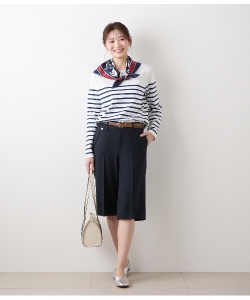 NEWYORKER(ニューヨーカー)の「【ストレッチ】マットクロス ハーフパンツ(その他パンツ・レディース・カーキ/ネイビー・9号/11号)」の18枚目の写真