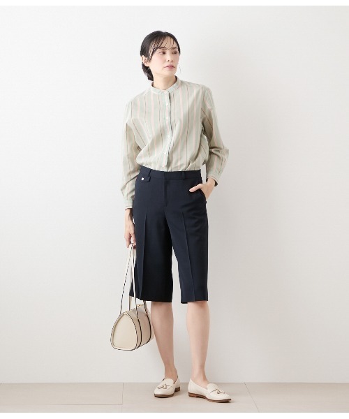 NEWYORKER(ニューヨーカー)の「【ストレッチ】マットクロス ハーフパンツ(その他パンツ・レディース・カーキ/ネイビー・9号/11号)」の20枚目の写真