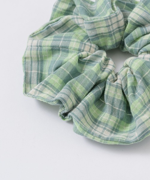 GIUNON(ジウノン)の「pale color check chouchou / ペールカラーチェックシュシュ(シュシュ・レディース・グリーン/ピンク/ブラウン・FREE)」の22枚目の写真