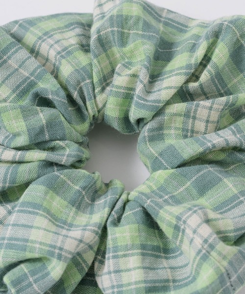 GIUNON(ジウノン)の「pale color check chouchou / ペールカラーチェックシュシュ(シュシュ・レディース・グリーン/ピンク/ブラウン・FREE)」の21枚目の写真