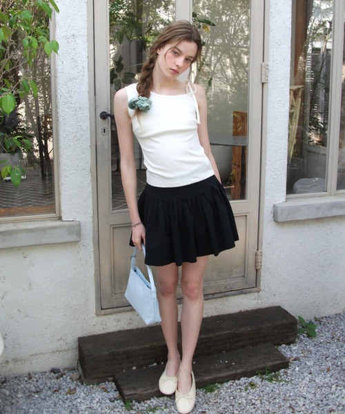 GIUNON(ジウノン)の「pale color check chouchou / ペールカラーチェックシュシュ(シュシュ・レディース・グリーン/ピンク/ブラウン・FREE)」の5枚目の写真