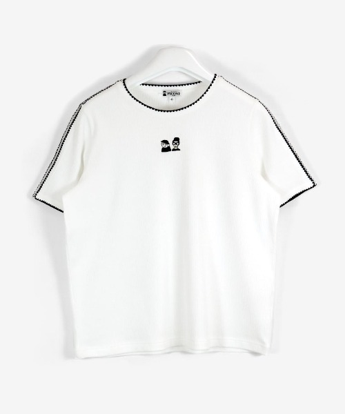 STUDIO PICONE(スタジオピッコーネ)の「コットン混リブプルオーバー(Tシャツ/カットソー・レディース・ブルー/ブラック/ライトグレー/ホワイト・M/L/LL)」の2枚目の写真