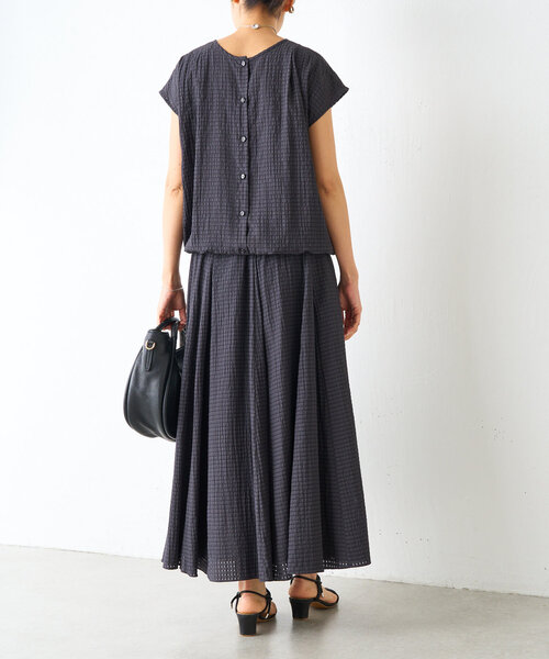 BEARDSLEY（ビアズリー）の「シアーチェックスカート（スカート・レディース・ライトグレー/ダークグレー・FREE）」の12枚目の写真