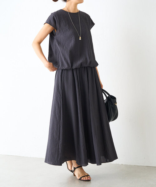 BEARDSLEY（ビアズリー）の「シアーチェックスカート（スカート・レディース・ライトグレー/ダークグレー・FREE）」の13枚目の写真