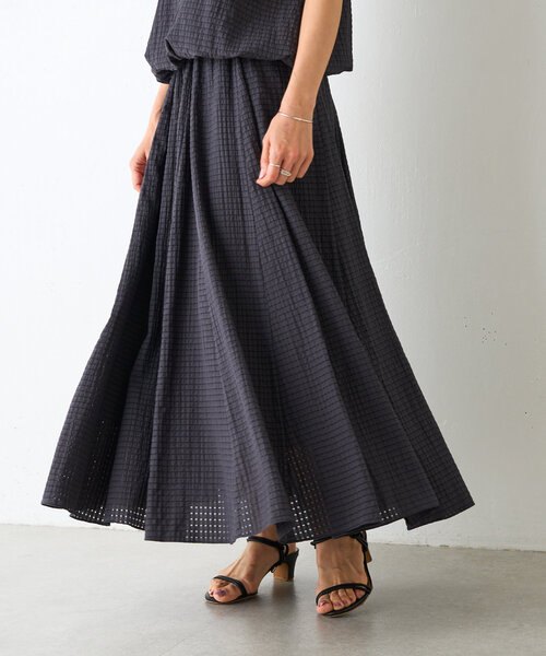 BEARDSLEY（ビアズリー）の「シアーチェックスカート（スカート・レディース・ライトグレー/ダークグレー・FREE）」の17枚目の写真