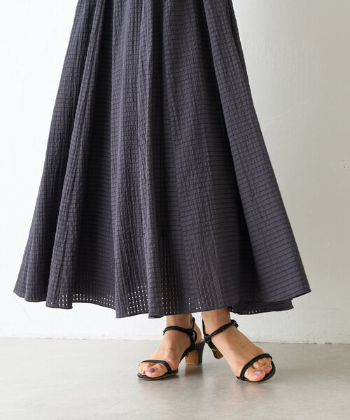 BEARDSLEY（ビアズリー）の「シアーチェックスカート（スカート・レディース・ライトグレー/ダークグレー・FREE）」の18枚目の写真