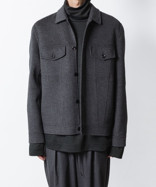 WO/CA ダブルフェイスビーバー トラッカージャケット / WO/CA DOUBLE