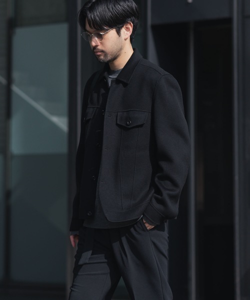 WO/CA ダブルフェイスビーバー トラッカージャケット / WO/CA DOUBLE