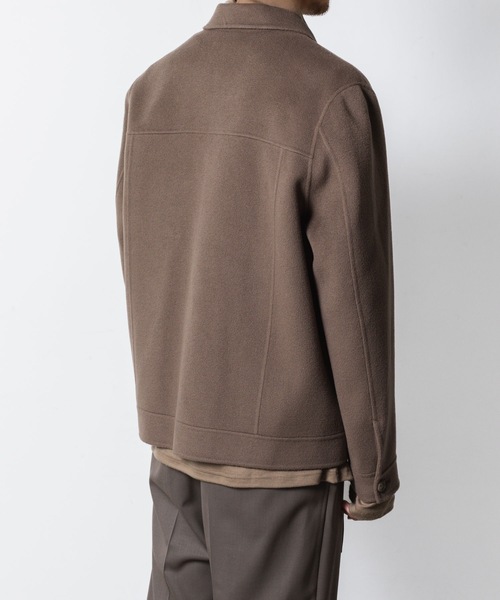 ATTACHMENT(アタッチメント)の「WO/CA ダブルフェイスビーバー トラッカージャケット / WO/CA DOUBLE FACE BEAVER TRACKER JACKET(その他アウター・メンズ・グレー/カーキ系/ブラック・3/2/1)」の8枚目の写真