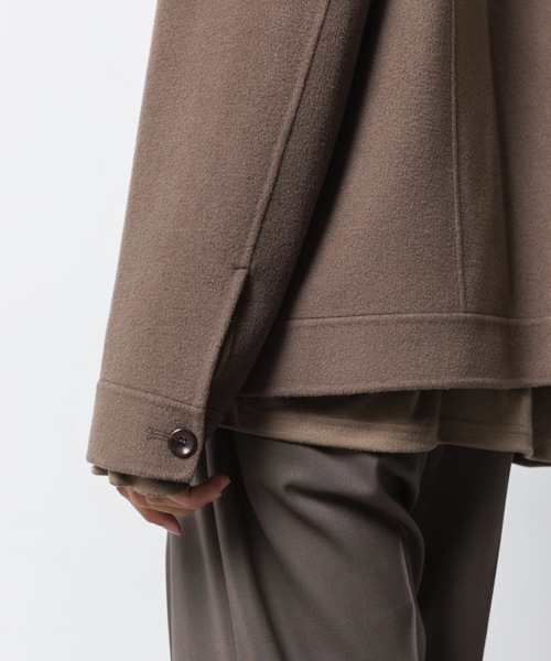 ATTACHMENT(アタッチメント)の「WO/CA ダブルフェイスビーバー トラッカージャケット / WO/CA DOUBLE FACE BEAVER TRACKER JACKET(その他アウター・メンズ・グレー/カーキ系/ブラック・3/2/1)」の11枚目の写真