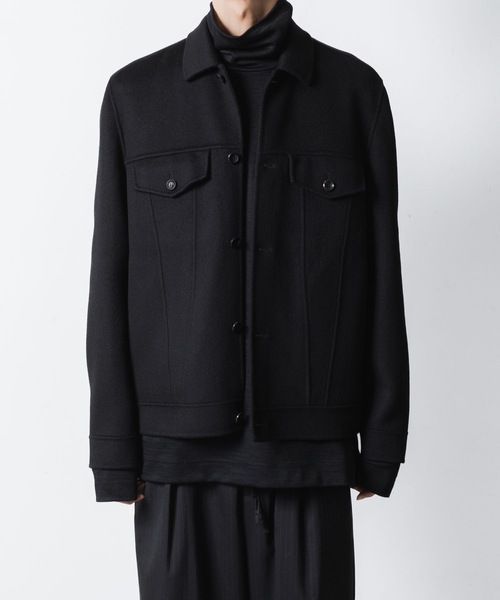 WO/CA ダブルフェイスビーバー トラッカージャケット / WO/CA DOUBLE