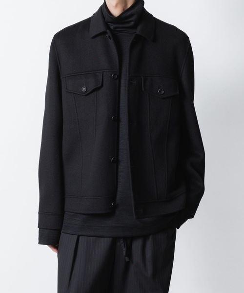 ATTACHMENT(アタッチメント)の「WO/CA ダブルフェイスビーバー トラッカージャケット / WO/CA DOUBLE FACE BEAVER TRACKER JACKET(その他アウター・メンズ・グレー/カーキ系/ブラック・3/2/1)」の18枚目の写真