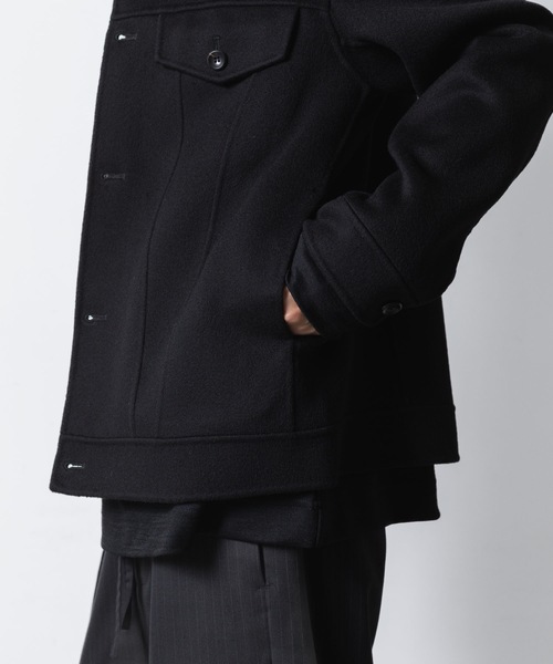 WO/CA ダブルフェイスビーバー トラッカージャケット / WO/CA DOUBLE