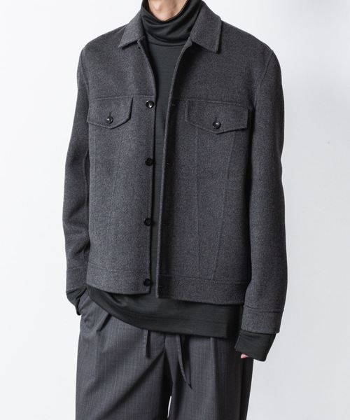 WO/CA ダブルフェイスビーバー トラッカージャケット / WO/CA DOUBLE