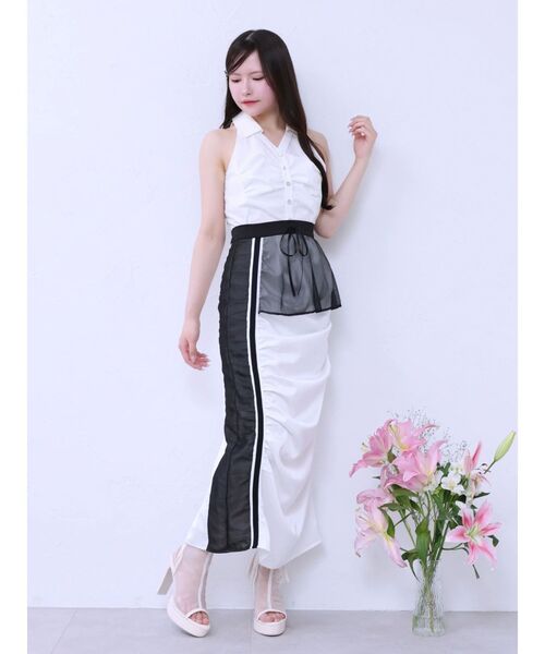 EATME（イートミー）の「ギャザーアシンメトリースカート（スカート・レディース・ブラック/オフホワイト/ベージュ・FREE）」の18枚目の写真