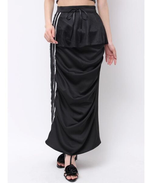 EATME（イートミー）の「ギャザーアシンメトリースカート（スカート・レディース・ブラック/オフホワイト/ベージュ・FREE）」の10枚目の写真