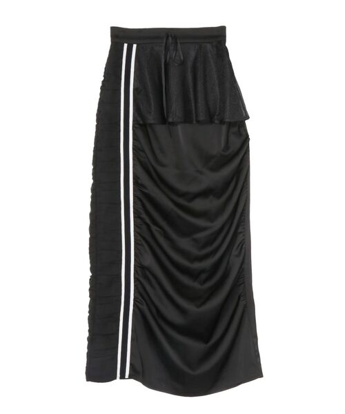 EATME（イートミー）の「ギャザーアシンメトリースカート（スカート・レディース・ブラック/オフホワイト/ベージュ・FREE）」の12枚目の写真