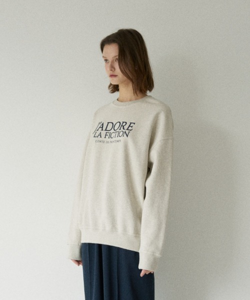 トレーナー スウェット LM FICTION SWEATSHIRT レディース LARTIGENT トレーナー スウェット LM FICTION SWEATSHIRT