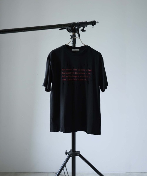 Ulysses（ユリシス）の「レタリングプリントダメージＴシャツ（Tシャツ/カットソー・レディース・ブラック/ホワイト・F）」の17枚目の写真