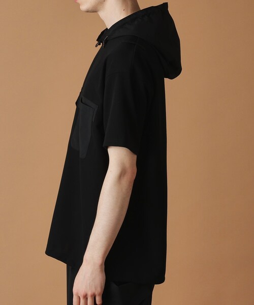 40ｃｔ＆525（フォーティーカラッツアンドゴーニーゴ）の「フード付き半袖Tシャツ（Tシャツ/カットソー・メンズ・ブラック・02/03）」の4枚目の写真